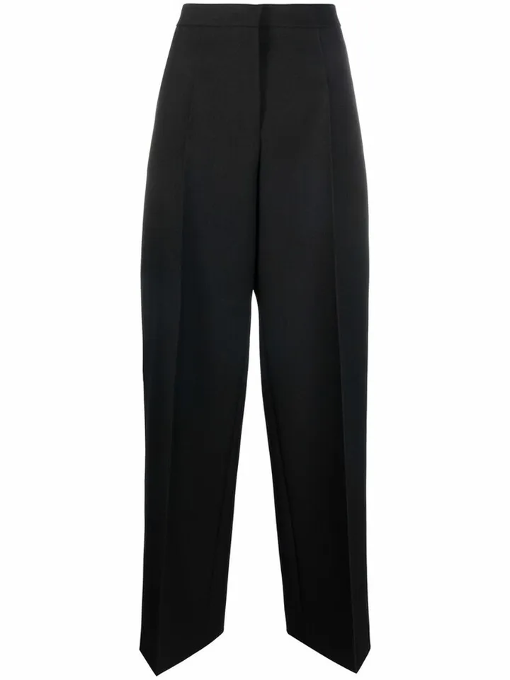 Straight Wool Trousers