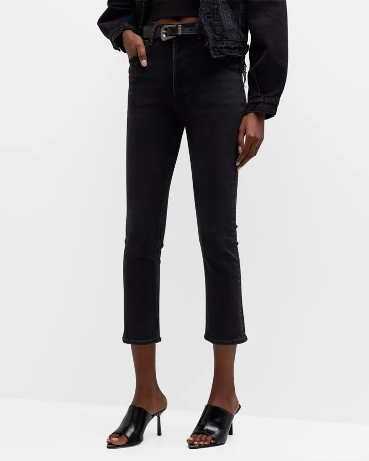 Riley High-Rise Straight-Leg Jeans