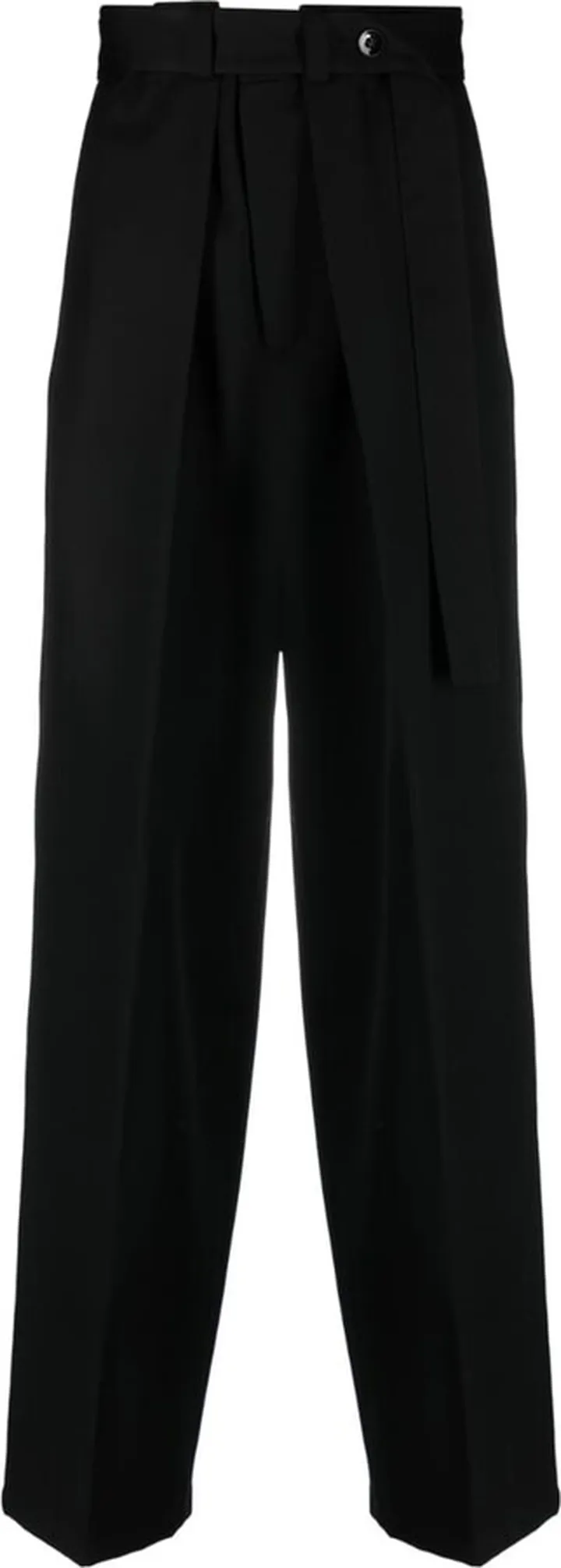 Wide-Leg Wool Trousers