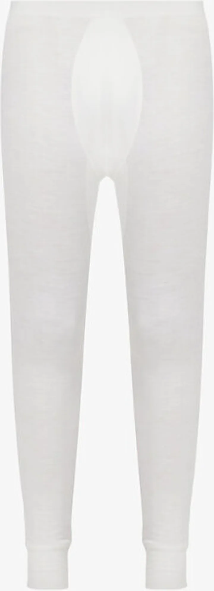 Mens Ecru Branded-waistband Fitted Wool-silk Blend ong Johns