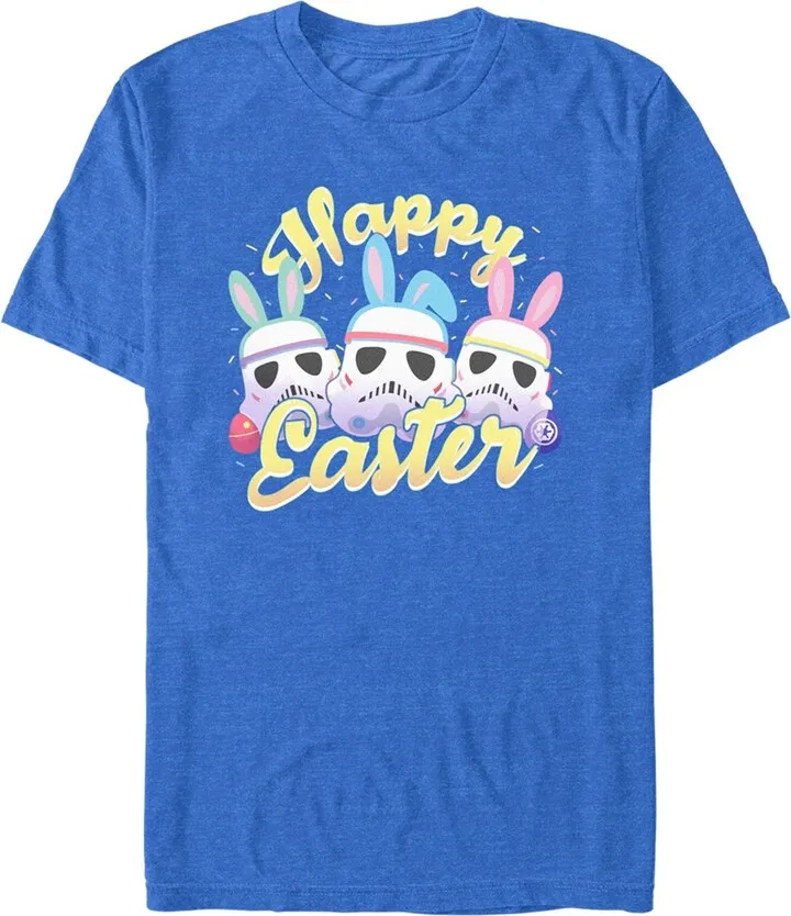 Men's Star Wars Happy Easter Stormtroopers T-Shirt - Royal Blue Heather - 2X Large