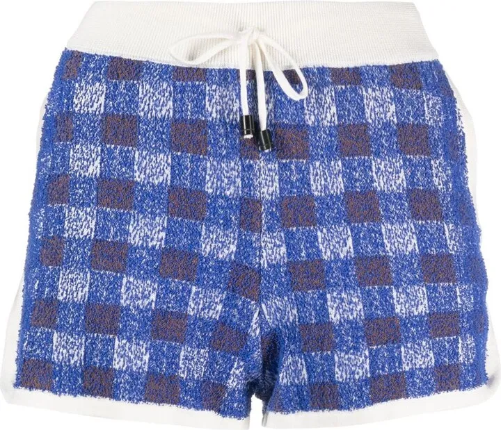 Gingham-Check Print Shorts