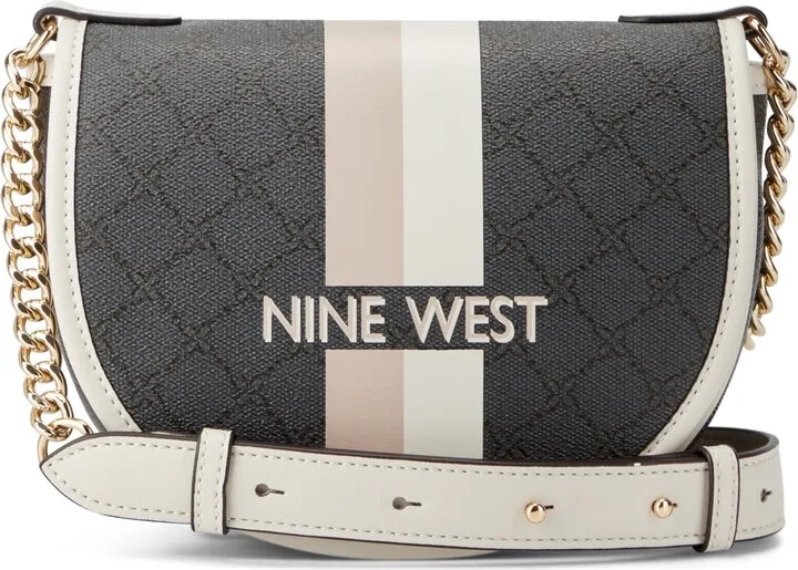 Nine West Women's Delaine Crossbody Saddle Bag