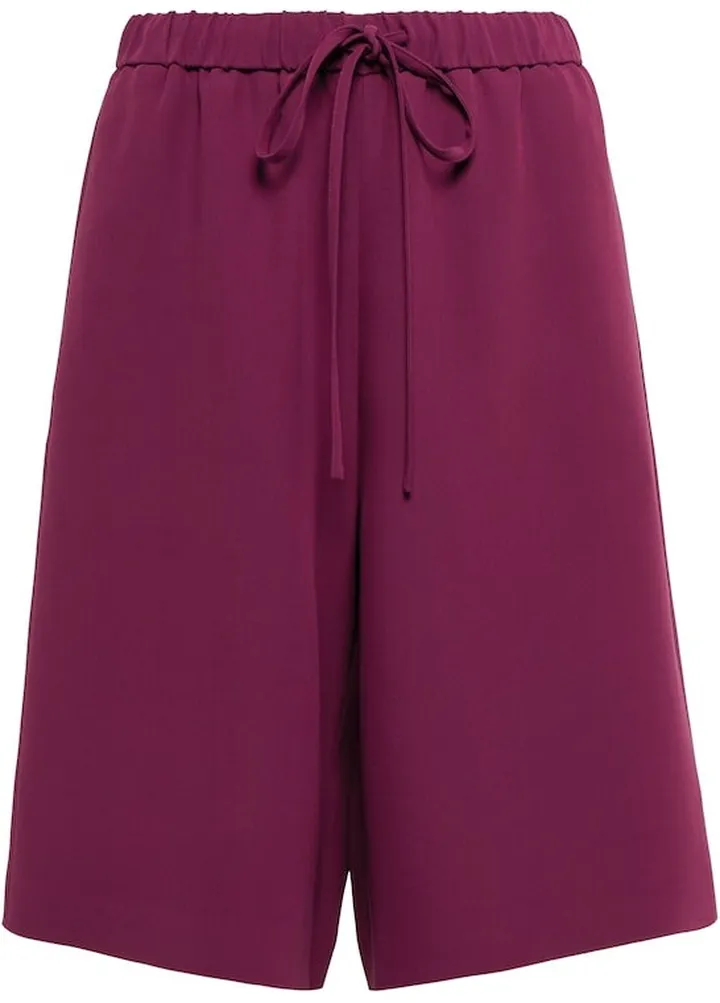 Silk Bermuda shorts