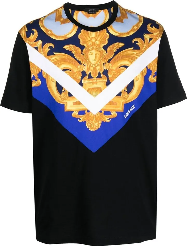 Medusa-print detail T-shirt