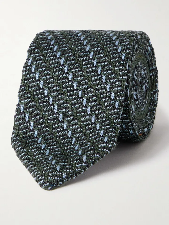 6cm Knitted Wool Tie