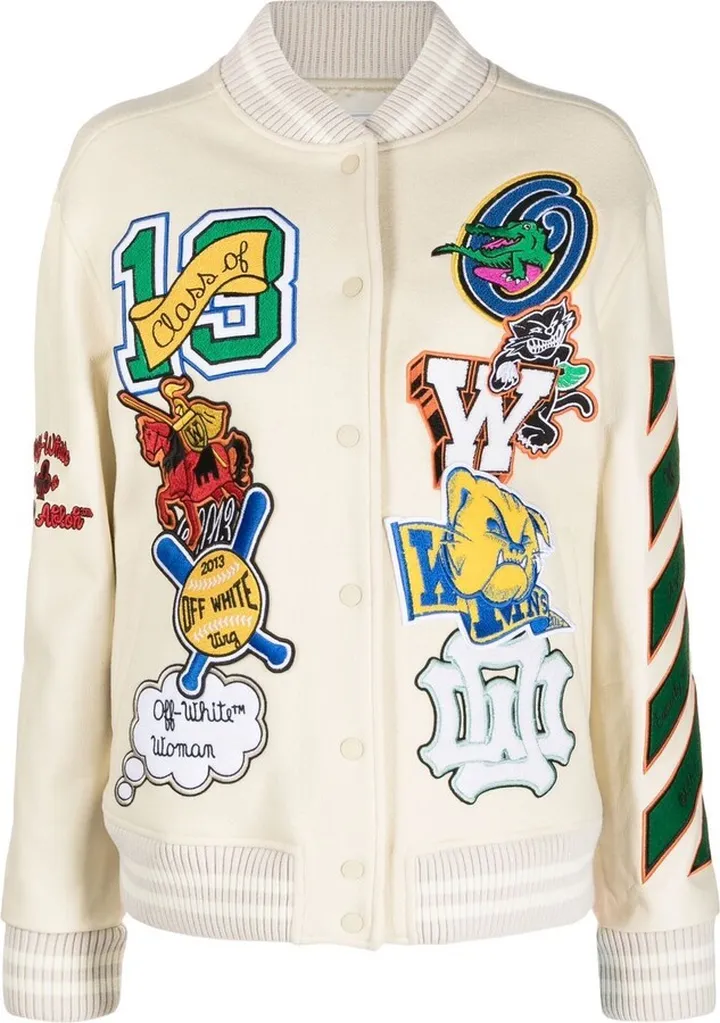 Appliquéd Bomber Jacket