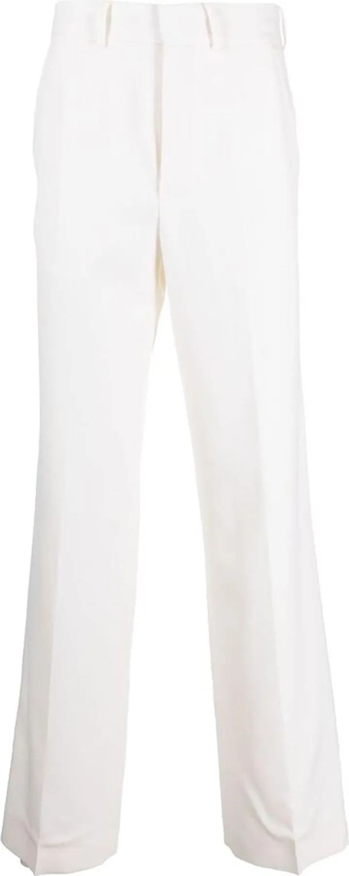 Virgin Wool Straight-Leg Trousers