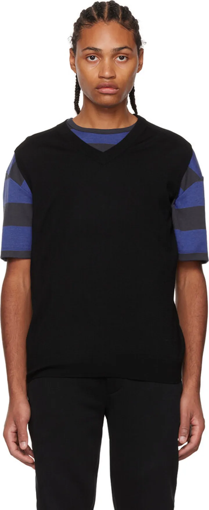 Paul Smith Black V-Neck Sweater Vest
