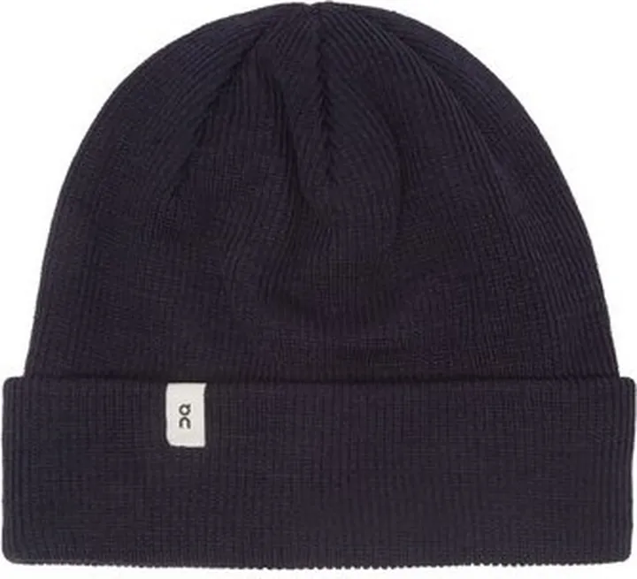 Logo-label Ribbed-merino Beanie Hat