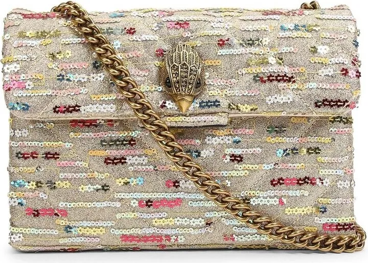 Lurex Kensington sequin-embellished crossbody bag