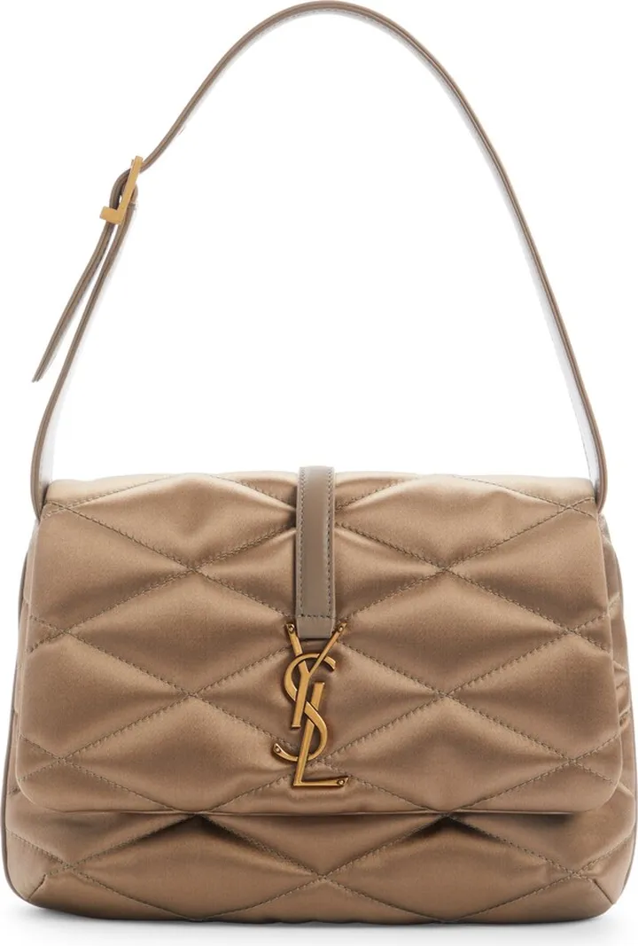 Le 57 Matelassé Quilted Satin Shoulder Bag