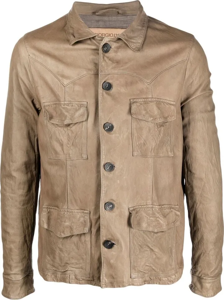 Four Pocket Leather Jacket