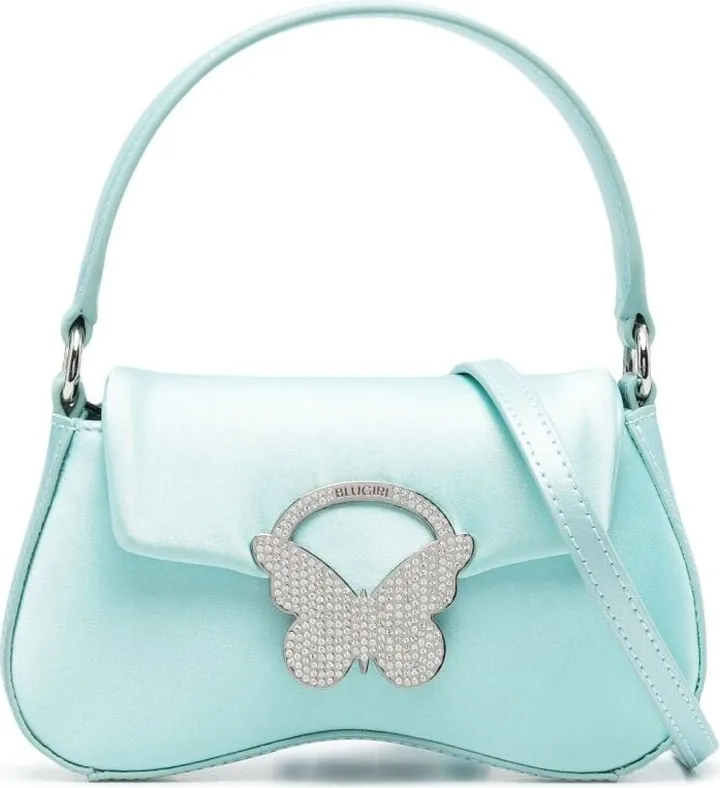 Butterfly-Plaque Leather Bag