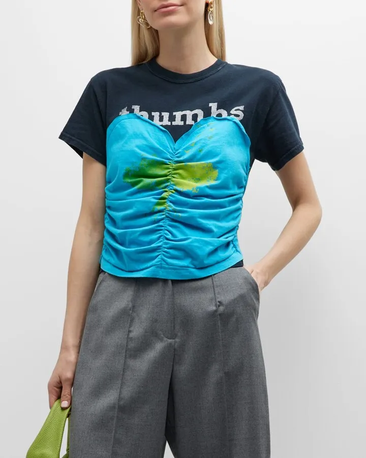 Ruching Sweetheart Tee - Limited Edition