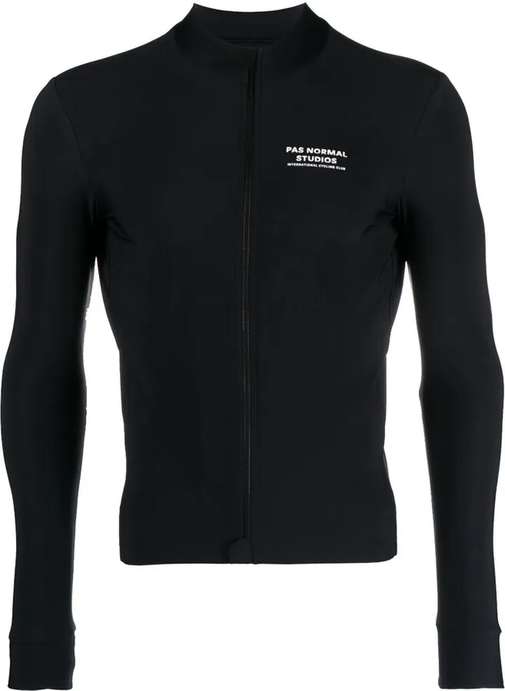 Black Mechanism Cycling Jersey Top