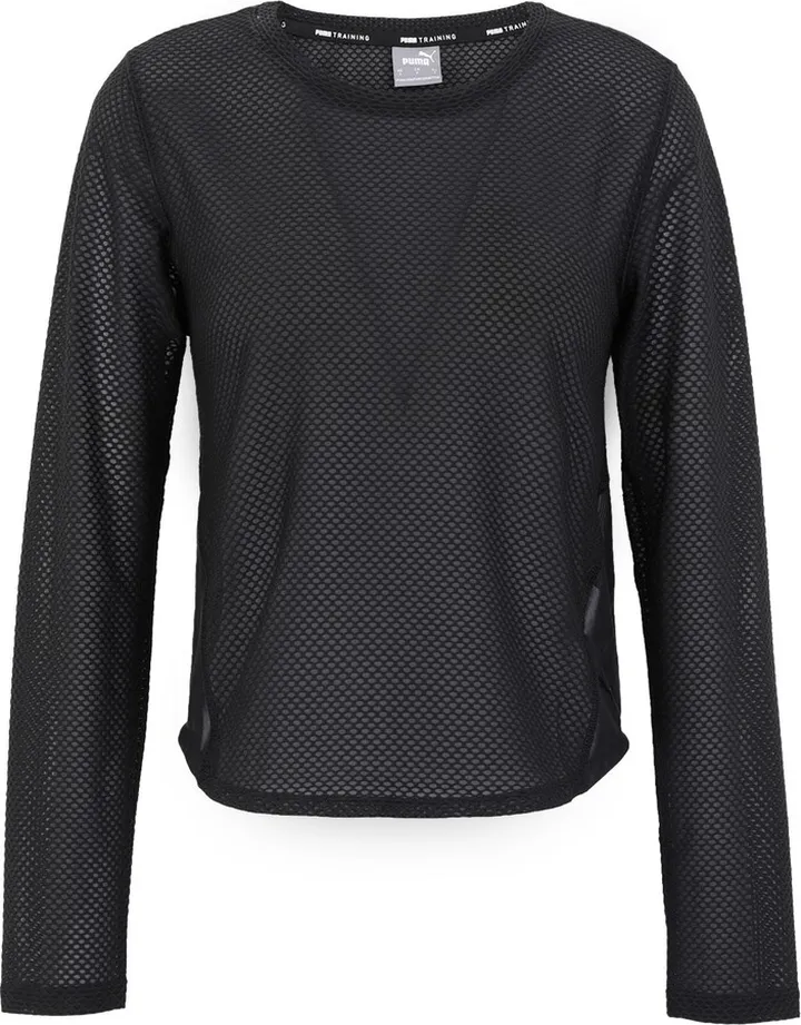 Train Mesh Long Slee T-shirt Black