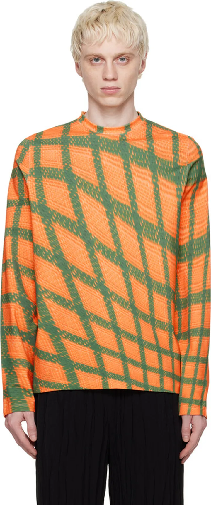 Bianca Saunders Orange & Green Tarone Long Sleeve T-Shirt