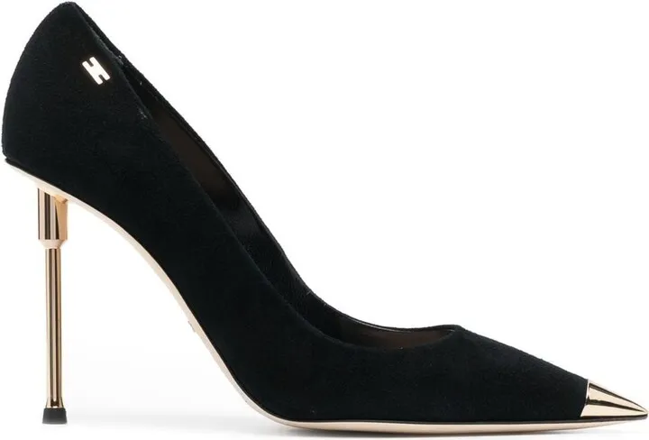 100mm Pointed-Toe Suede Pumps