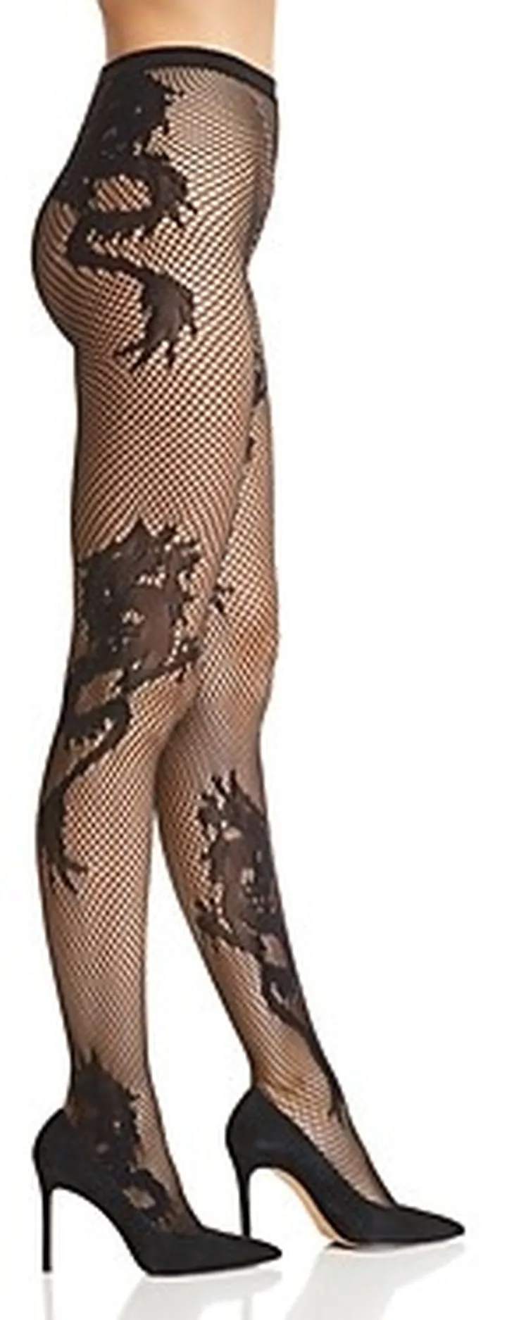 Natori Dragon Fishnet Tights