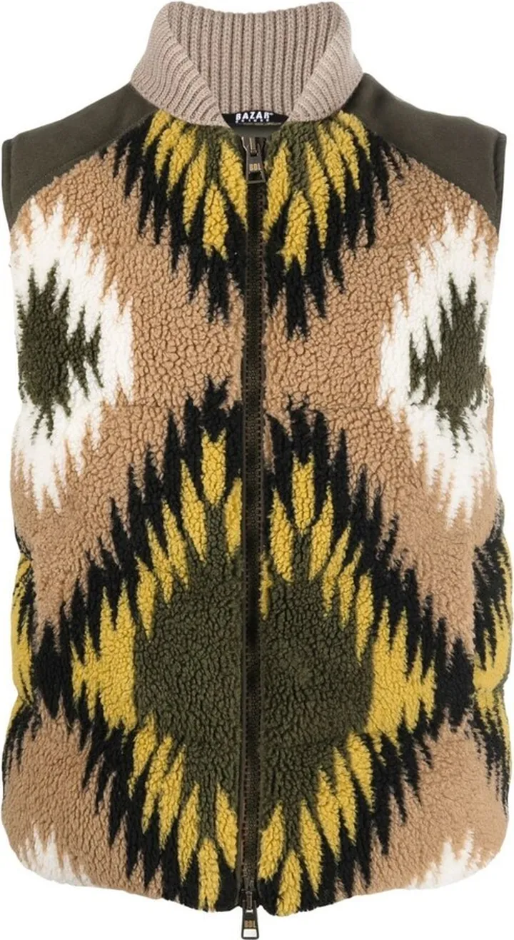 Jebel geometric-pattern gilet