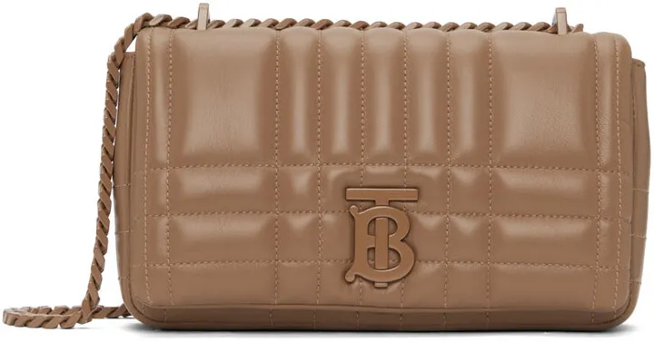 Burberry Brown Quilted Small Lola Bag