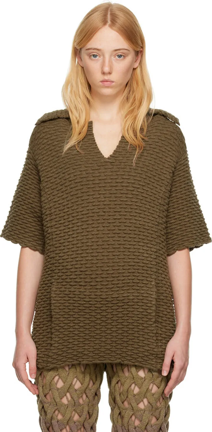 Isa Boulder SSENSE Exclusive Khaki Peanut Polo