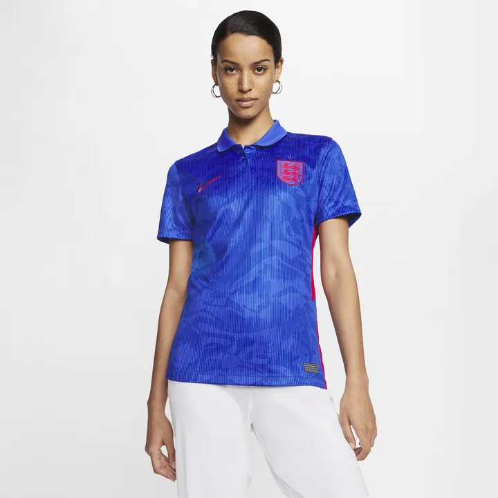 Nike Women's England 2020 Stadium Away Soccer Jersey in Blue