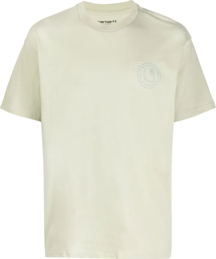 logo-embroidered organic-cotton T-shirt