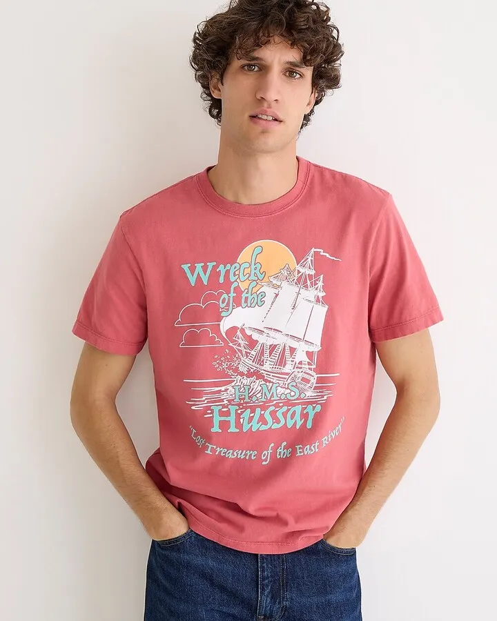 Made-in-the-USA Wreck of the Hussar graphic T-shirt