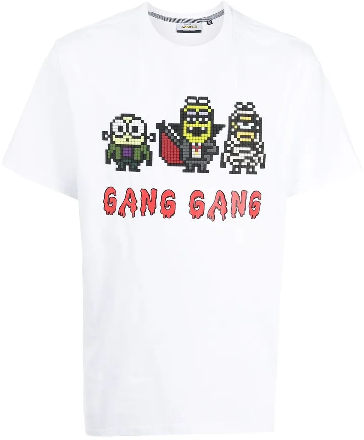 pixelated print T-shirt