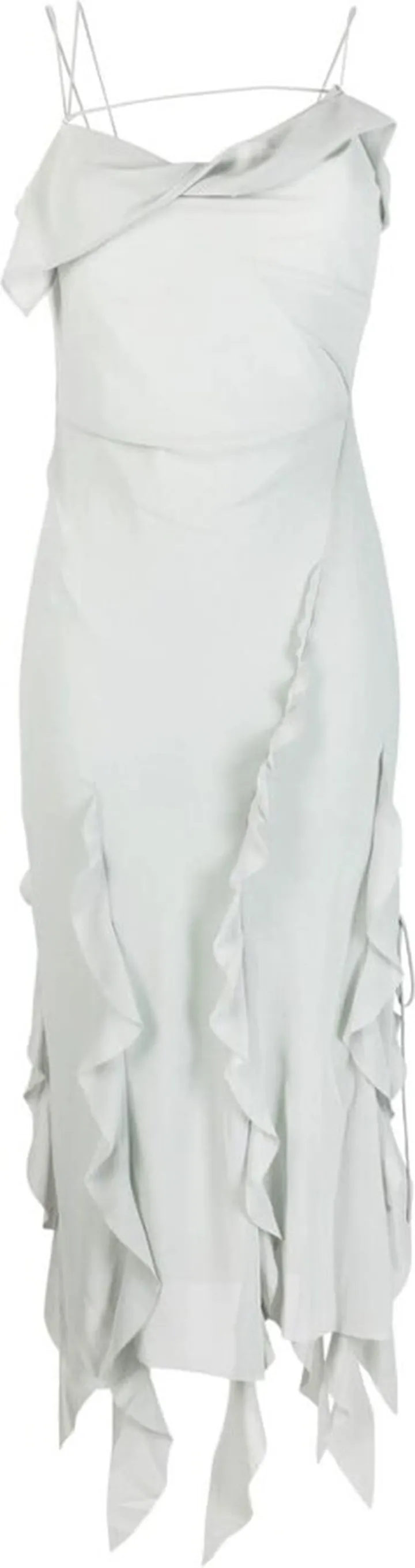 Chiffon Ruffle Midi Dress