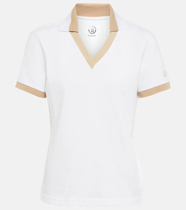 Luma cotton-blend polo shirt