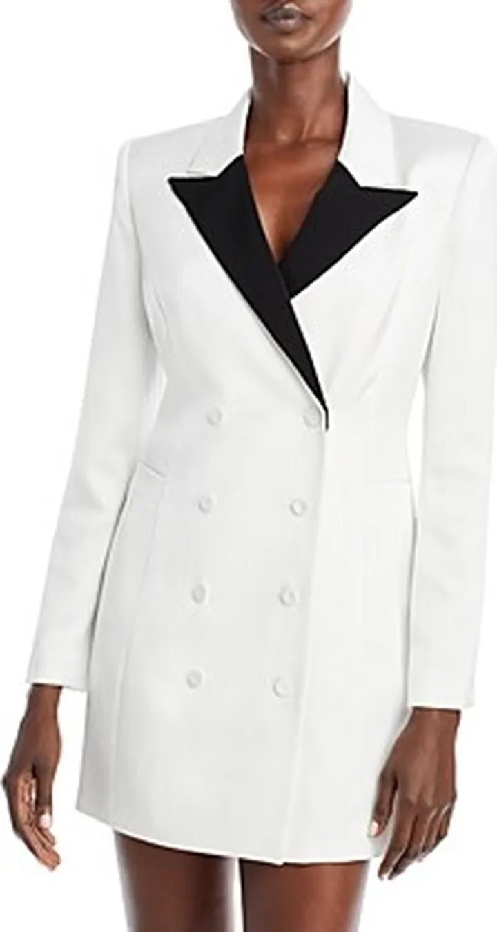 Bcbgmaxazria Short Tuxedo Evening Dress