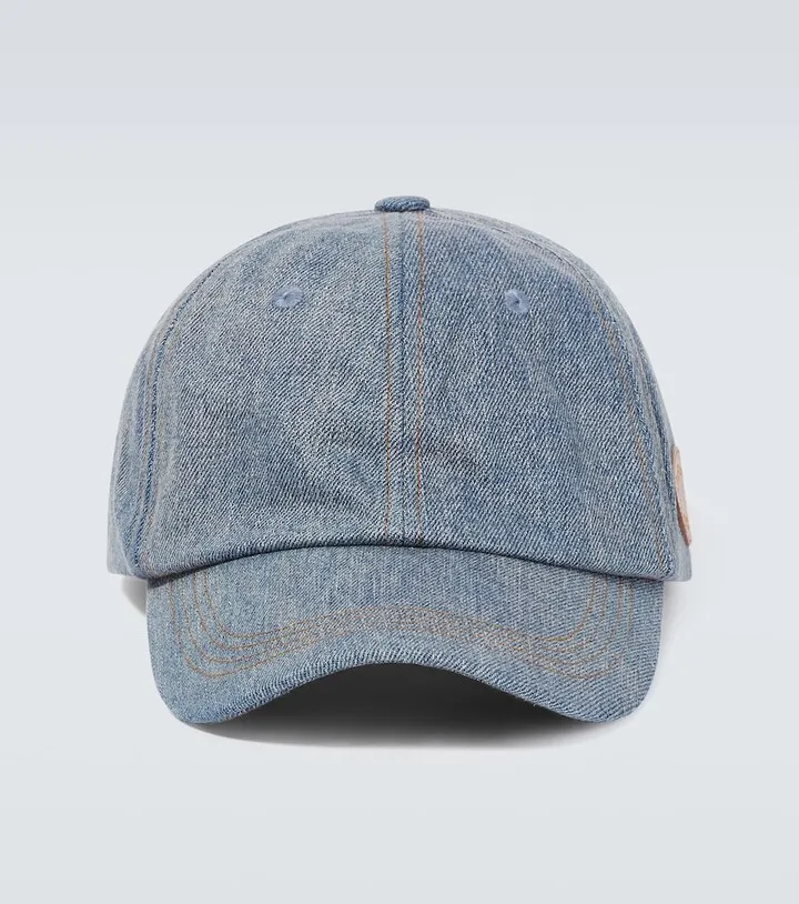 Denim baseball cap