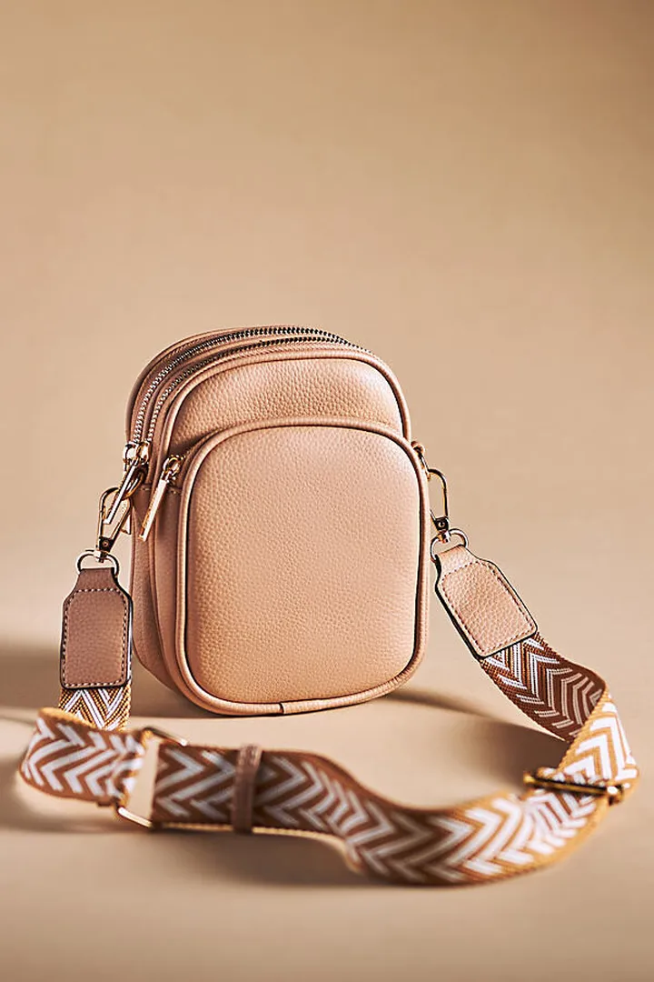 Mali + Lili Josephine Crossbody Bag Beige