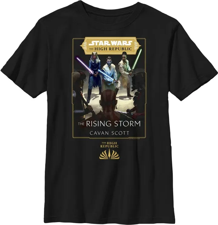 Boy's Star Wars The High Republic The Rising Storm Cover T-Shirt - Black - Small