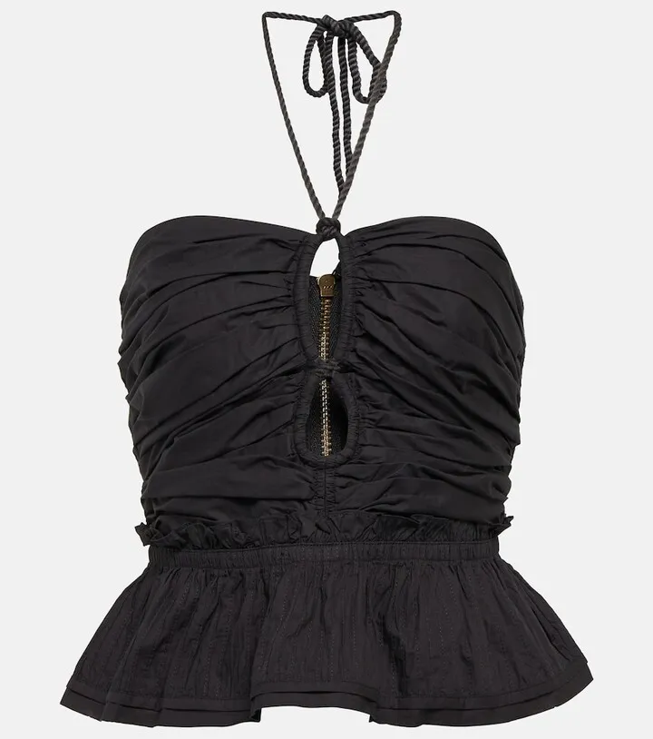 Adaleigh halterneck keyhole top