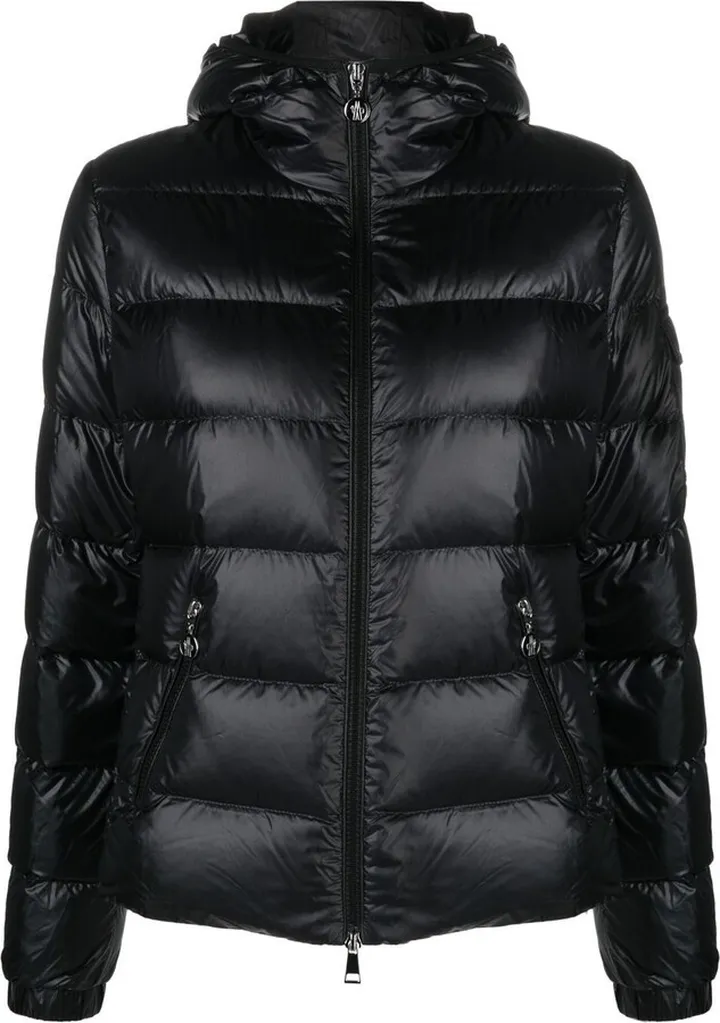 Black Hooded Padded Jacket