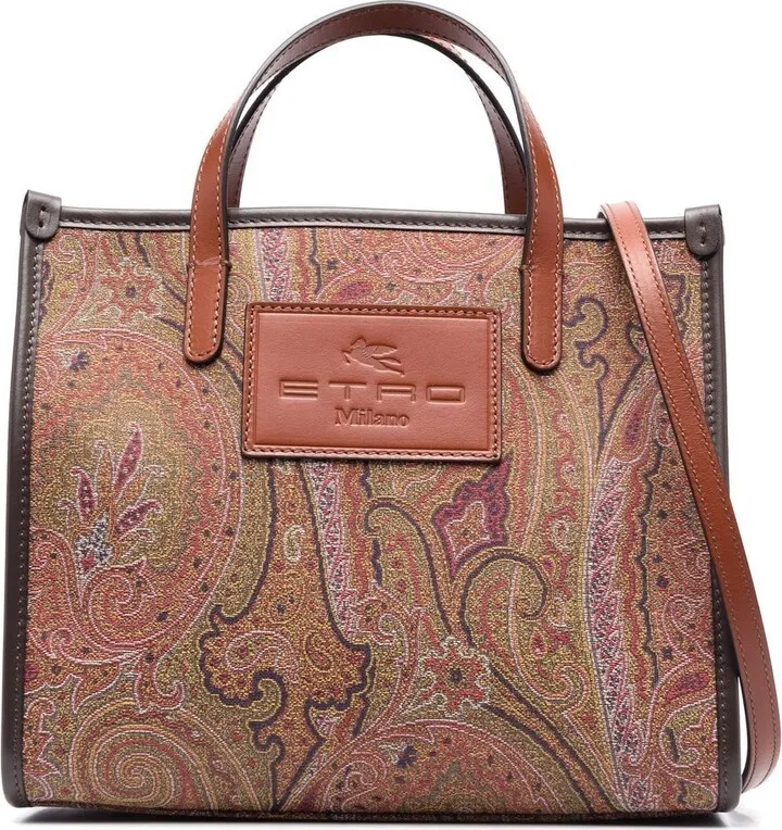 Paisley-Print Tote Bag