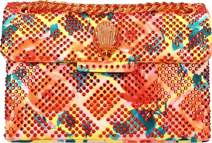 Mini Kensington Embellished Fabric Convertible Crossbody Bag
