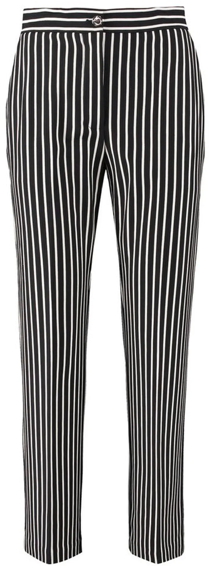 Pinko High Waist Straight Leg Striped Pants