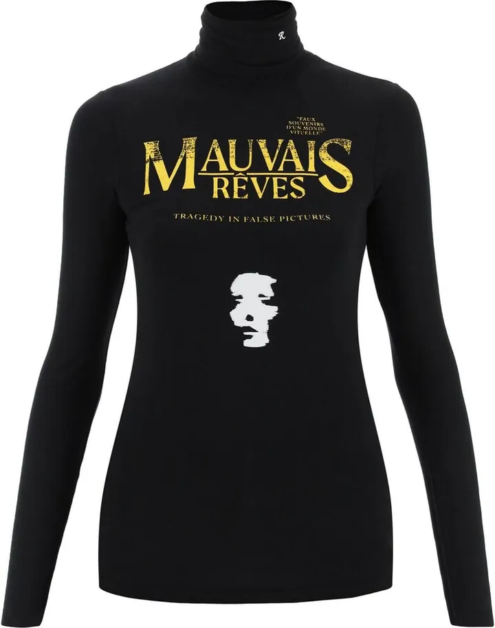 Raf Simons 'mauvais Reves' Print Turtleneck Top