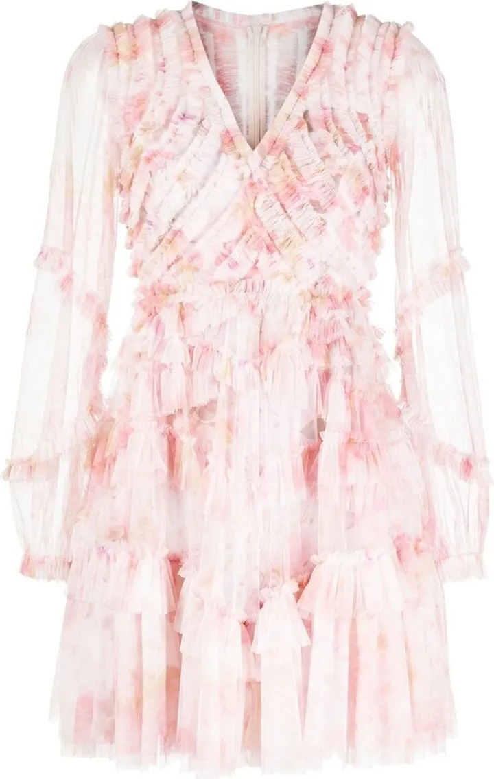 Fully-Ruffled Mini Dress