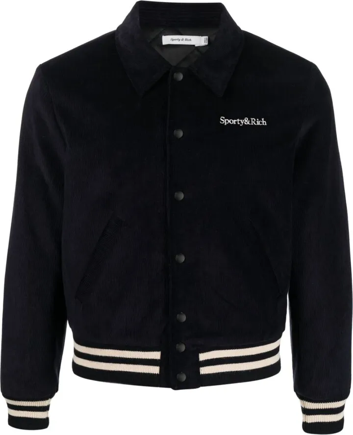 Suede Varsity Bomber Jacket