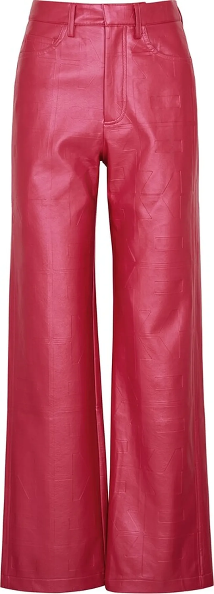 Rotate Birger Christensen Logo-embossed Faux Leather Trousers