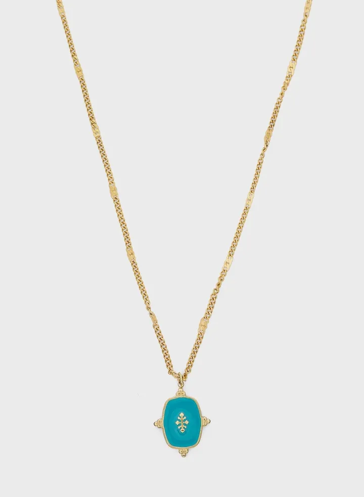 Ivy Turquoise Vintage Pendant Necklace