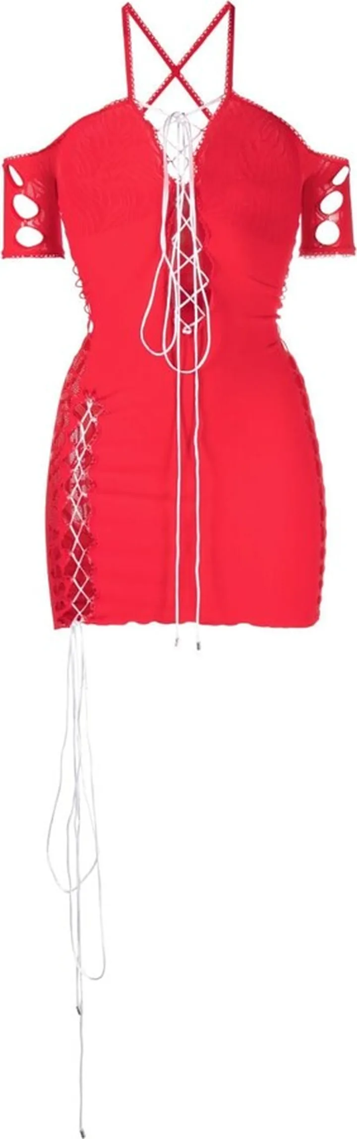 Cut-Out Off-Shoulder Mini Dress