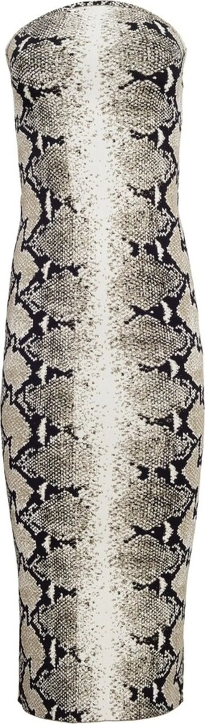 Rumer snakeskin-print midi dress