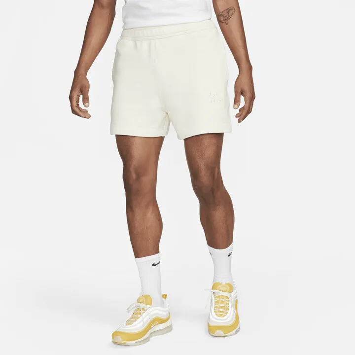 Men's Nike Sportswear Air French Terry Shorts in White
